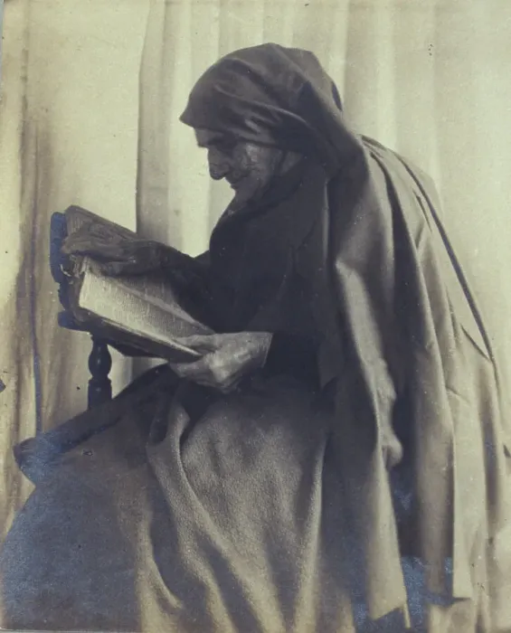 Framed Print : A New England sibyl, between 1880 and 1890. Creator: Frances S. Allen Framed Print : A New England sibyl, between 1880 and 1890. Creator: Frances S. Allen