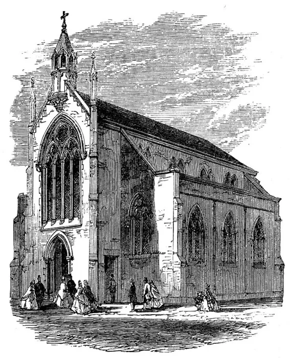 Framed Print : New English church at St. Pierre, Calais, 1862. Creator: Unknown