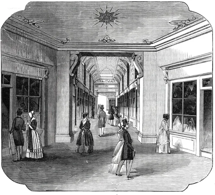 Framed Print : The New Exeter Change, 1844. Creator: Unknown