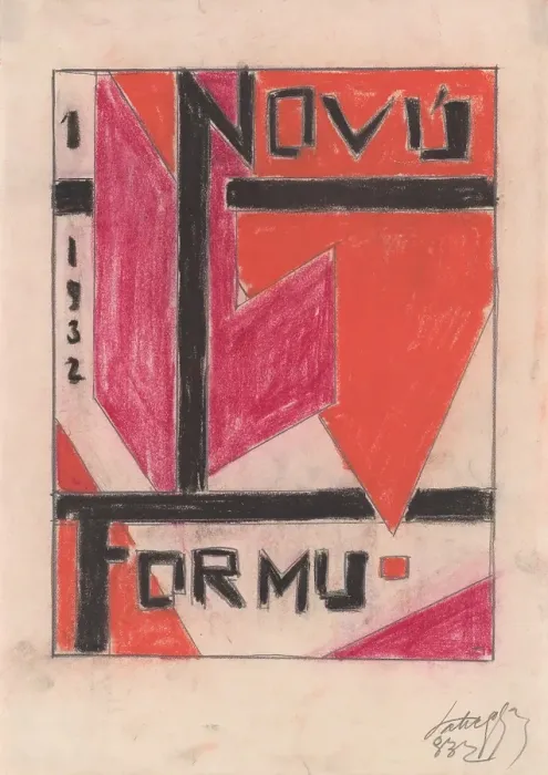 Framed Print : New form - graphic design, 1932-1933. Creator: Zolo Palugyay Framed Print : New form - graphic design, 1932-1933. Creator: Zolo Palugyay