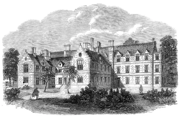 Framed Print : The new German Hospital, Dalston, 1864. Creator: Unknown Framed Print : The new German Hospital, Dalston, 1864. Creator: Unknown