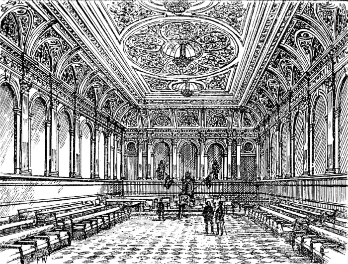 Framed Print : The new Great Hall of the Grand Lodge of Freemasons, 1890. Creator: Unknown Framed Print : The new Great Hall of the Grand Lodge of Freemasons, 1890. Creator: Unknown