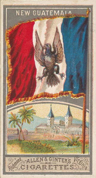 New Guatemala, from the City Flags series (N6) for Allen & Ginter Cigarettes Brands