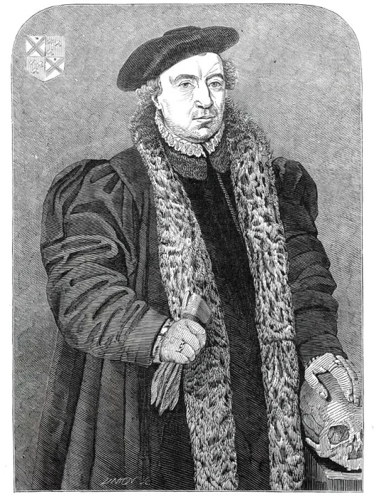 Framed Print : The New Holbein, at the National Gallery, 1845. Creator: Unknown Framed Print : The New Holbein, at the National Gallery, 1845. Creator: Unknown
