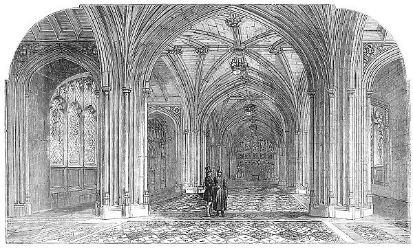 The New Houses of Parliament - the Peers Private Entrance, 1857. Creator: Unknown