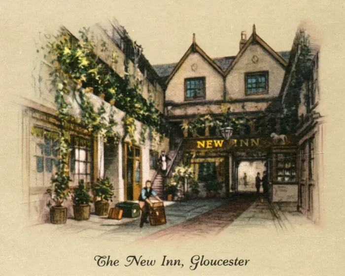 Framed Print : The New Inn, Gloucester, 1936. Creator: Unknown Framed Print : The New Inn, Gloucester, 1936. Creator: Unknown