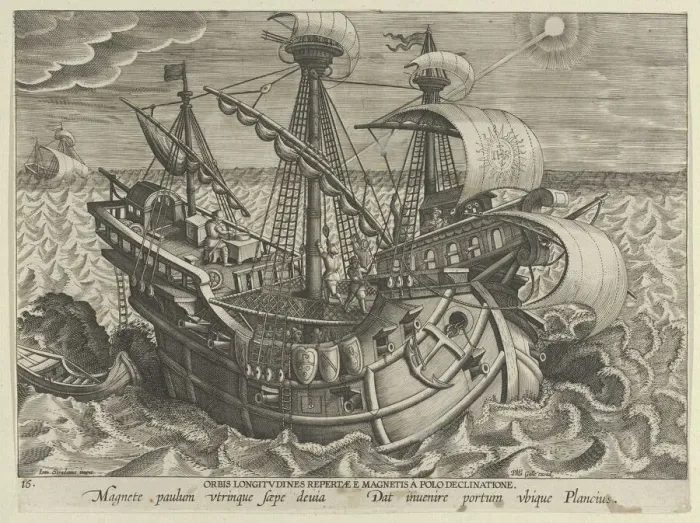 Framed Print : New Inventions of Modern Times [Nova Reperta], The Discovery of the Establishment of t... ca. 1600. Creator: Jan Collaert I