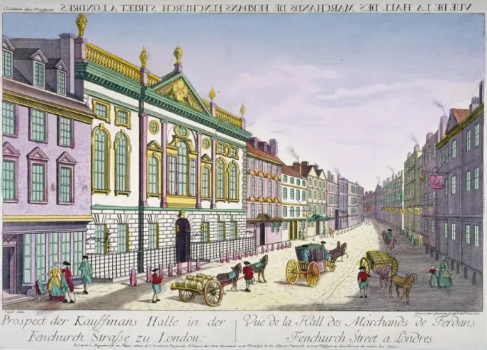 Framed Print : The new Ironmongers Hall in Fenchurch Street, City of London, 1750 Framed Print : The new Ironmongers Hall in Fenchurch Street, City of London, 1750