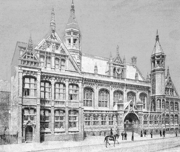 Framed Print : The New Law Courts at Birmingham, opened by the Prince and Princess of Wales, 1891. Creator: Unknown Framed Print : The New Law Courts at Birmingham, opened by the Prince and Princess of Wales, 1891. Creator: Unknown