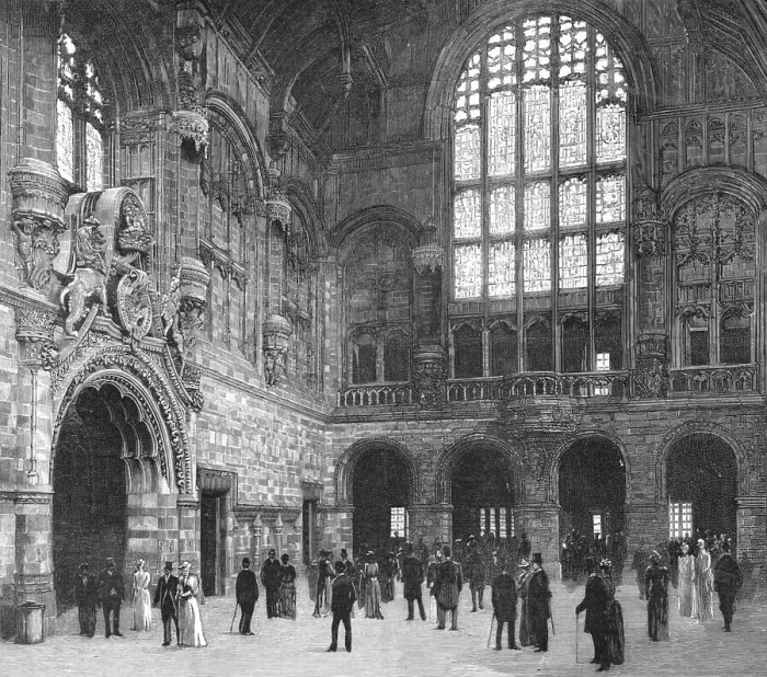 Framed Print : The New Law Courts at Birmingham, opened by the Prince and Princess of Wales, 1891. Creator: Unknown Framed Print : The New Law Courts at Birmingham, opened by the Prince and Princess of Wales, 1891. Creator: Unknown