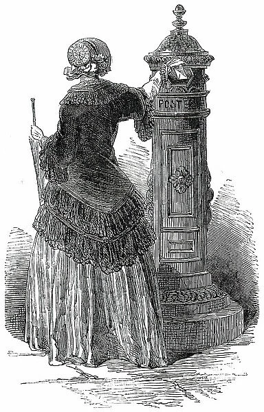 New Letter-Box, at Paris, 1850. Creator: Unknown
