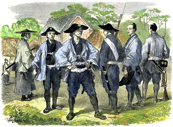The new levy of Japanese infantry, 19th century