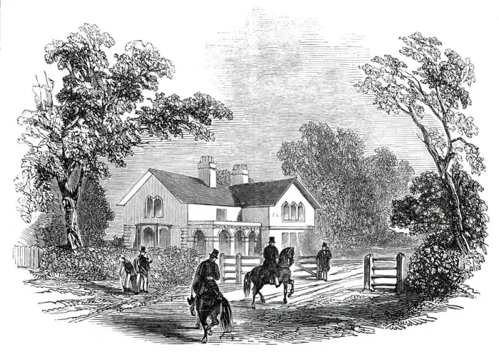 Framed Print : New Lodge, Osborne House, 1845. Creator: Unknown