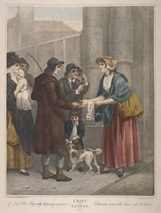 Framed Print : A New Love Song only ha penny a piece, Cries of London, c1870 Framed Print : A New Love Song only ha penny a piece, Cries of London, c1870
