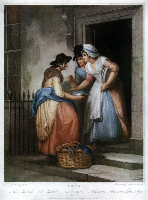 Framed Print : New Mackrel, New Mackrel, 1795, (1929). Artist: Nicolo Schiavonetti Framed Print : New Mackrel, New Mackrel, 1795, (1929). Artist: Nicolo Schiavonetti