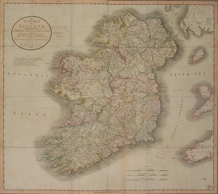Framed Print : A New Map of Ireland, 1799. Creator: John Cary. A New Map of Ireland, 1799. Creator: John Cary Framed Print : A New Map of Ireland, 1799. Creator: John Cary. A New Map of Ireland, 1799. Creator: John Cary