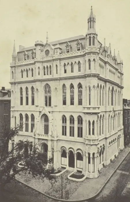 Framed Print : New Masonic Temple, Boston, 1860s. Creator: Joseph Ward Framed Print : New Masonic Temple, Boston, 1860s. Creator: Joseph Ward