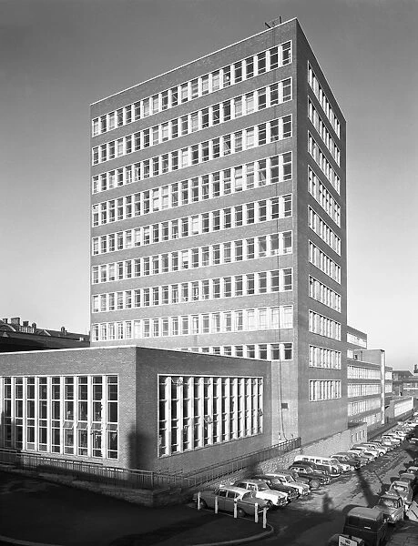 New metallurgy block shortly after completion, Sheffield University, South Yorkshire, 1966