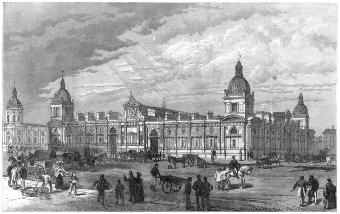 Framed Print : The new Metropolitan Poultry Market, Smithfield, London, 1875 Framed Print : The new Metropolitan Poultry Market, Smithfield, London, 1875