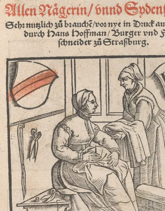 Framed Print : New Modelbüch allen Nagerin u. Sydenstickern (title page, 1r), 1556. Creator: Hans Hoffman Framed Print : New Modelbüch allen Nagerin u. Sydenstickern (title page, 1r), 1556. Creator: Hans Hoffman