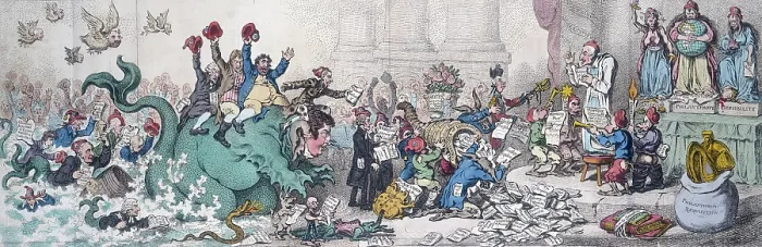 Framed Print : New Morality, or the promised Installment of the High Priest of the Theophilanthropes... 1798 Framed Print : New Morality, or the promised Installment of the High Priest of the Theophilanthropes... 1798
