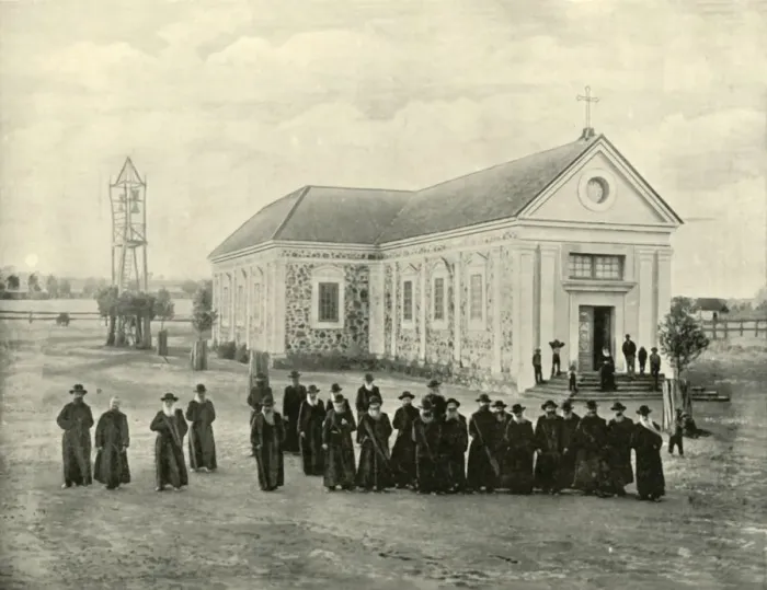 Framed Print : At New Norcia, 1901. Creator: Unknown Framed Print : At New Norcia, 1901. Creator: Unknown