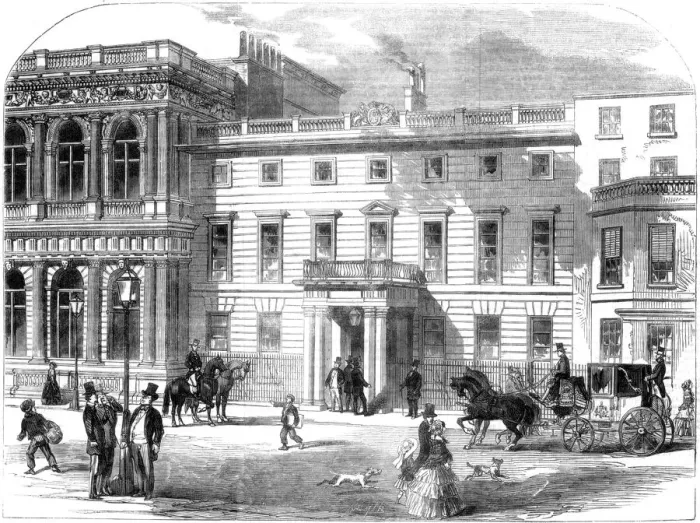 Framed Print : The new office of the war department, Buckingham House, Pall Mall, London, 1855 Framed Print : The new office of the war department, Buckingham House, Pall Mall, London, 1855