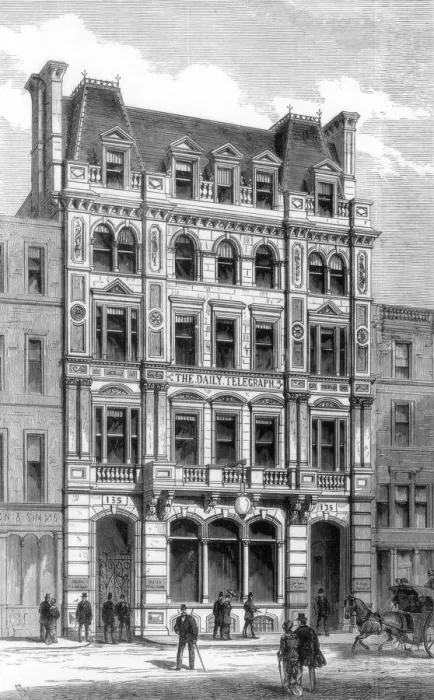 Framed Print : The new offices of the Daily Telegraph, Fleet Street, London, 1882 Framed Print : The new offices of the Daily Telegraph, Fleet Street, London, 1882