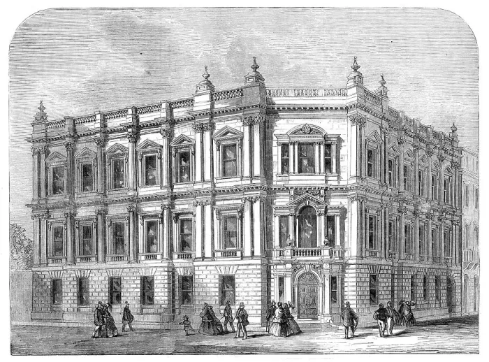 Framed Print : New offices of the Metropolitan Board of Works in Spring-Gardens, 1860. Creator: Unknown Framed Print : New offices of the Metropolitan Board of Works in Spring-Gardens, 1860. Creator: Unknown