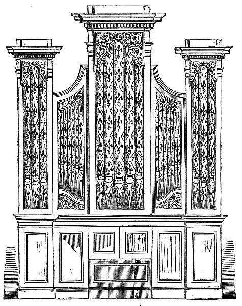 New Organ for Archbishop Tenison's Chapel, Regent-Street, 1856. Creator: Unknown