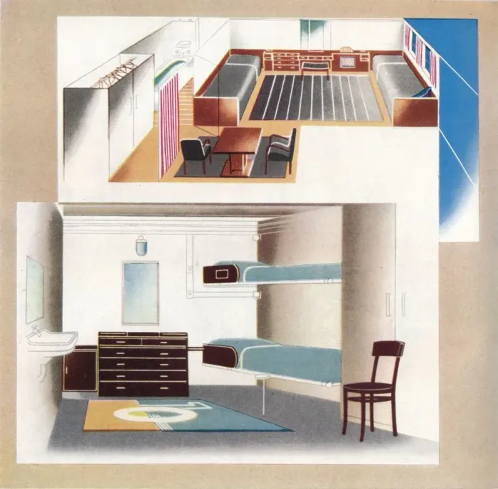 Framed Print : The new Orient Liner contributes toward a new standard of decoration, 1935 Framed Print : The new Orient Liner contributes toward a new standard of decoration, 1935