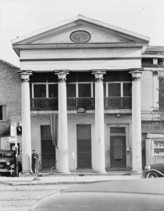 Framed Print : New Orleans Greek revival architecture, Louisiana, 1935. Creator: Walker Evans Framed Print : New Orleans Greek revival architecture, Louisiana, 1935. Creator: Walker Evans