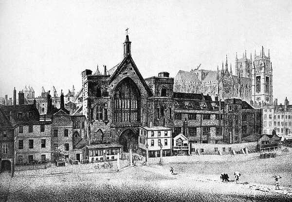New Palace Yard, Westminster, in the 18th century, c1905