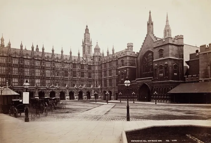 Framed Print : New Palace Yard, Westminster Hall, London, between 1870 and 1880. Creator: George Washington Wilson Framed Print : New Palace Yard, Westminster Hall, London, between 1870 and 1880. Creator: George Washington Wilson