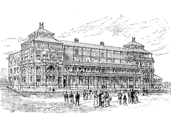 Framed Print : The new pavilion at Lord's Cricket Ground, 1890. Creator: Unknown Framed Print : The new pavilion at Lord's Cricket Ground, 1890. Creator: Unknown
