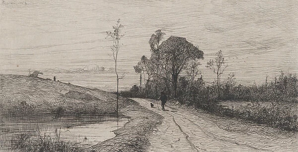 The New Pond Near Creys (Isere), 1864. Creator: Adolphe Appian