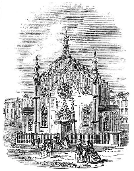 New Protestant church at Leghorn, 1864. Creator: Unknown