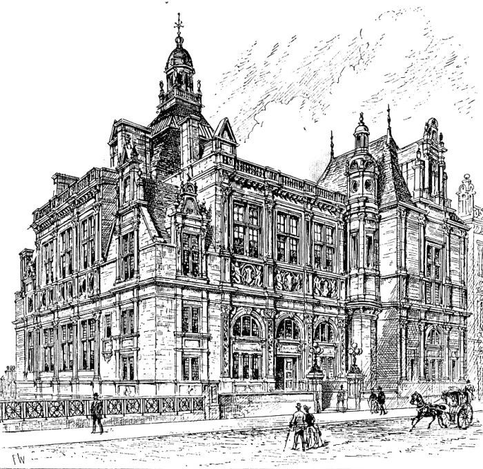Framed Print : The new public library, Edinburgh, 1890. Creator: Unknown Framed Print : The new public library, Edinburgh, 1890. Creator: Unknown