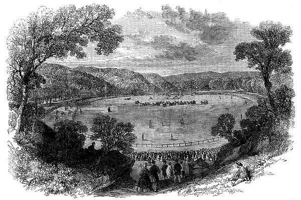 The new racecourse at Fontainebleau, 1862. Creator: Unknown