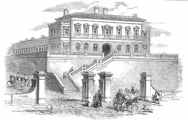 New Railway Station in Tithebarn-Street, Liverpool, 1850. Creator: Unknown