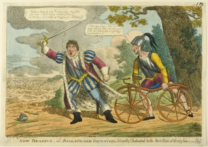 Framed Print : New Reading, or Shakspeare [sic] Improved. Humbly Dedicated to the Keen Critic of Drury