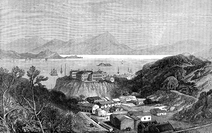 Framed Print : New Royal Naval Hospital, Hong-Kong, 1873. Creator: H. Crane Framed Print : New Royal Naval Hospital, Hong-Kong, 1873. Creator: H. Crane
