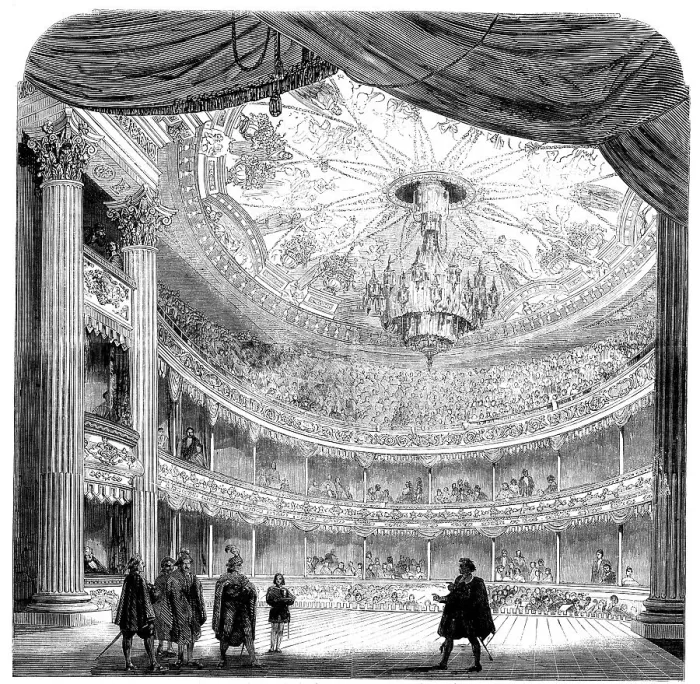 Framed Print : The New Royal Pavilion Theatre, Whitechapel-Road, 1858. Creator: Unknown Framed Print : The New Royal Pavilion Theatre, Whitechapel-Road, 1858. Creator: Unknown