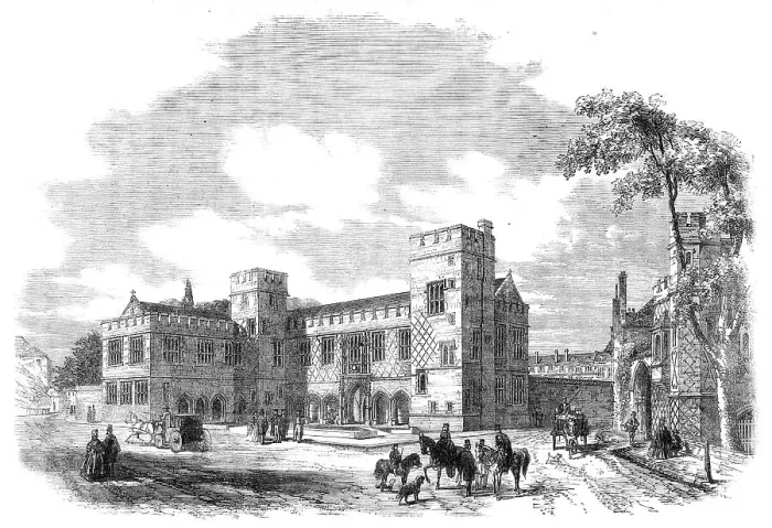 Framed Print : New school buildings at Eton College, 1862. Creator: Unknown Framed Print : New school buildings at Eton College, 1862. Creator: Unknown