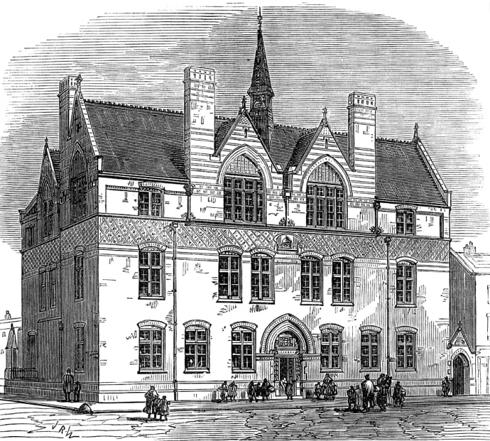 Framed Print : New Schools, Harper-Street, New Kent-Road, 1874. Creator: Unknown Framed Print : New Schools, Harper-Street, New Kent-Road, 1874. Creator: Unknown
