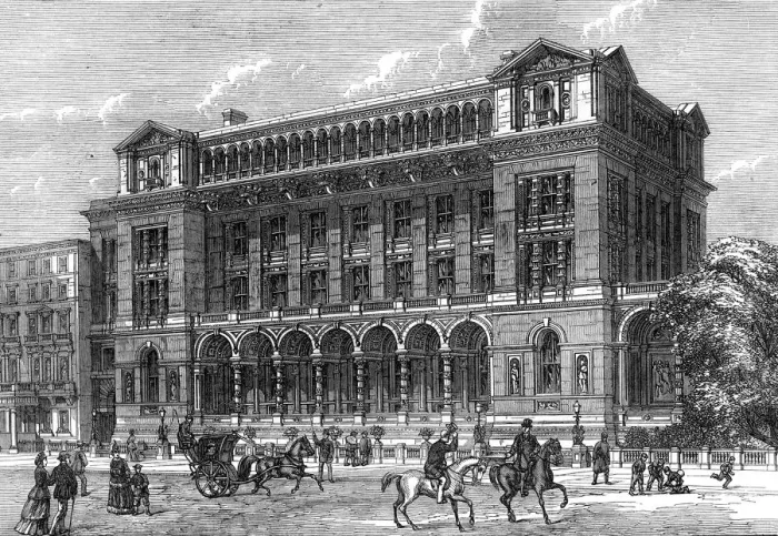 Framed Print : New science schools, South Kensington, London, 19th century Framed Print : New science schools, South Kensington, London, 19th century