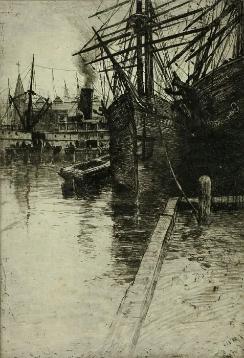 Framed Print : New South Ferry, 1904. Creator: Charles Frederick William Mielatz Framed Print : New South Ferry, 1904. Creator: Charles Frederick William Mielatz