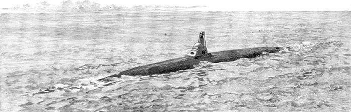 Framed Print : The new Spanish submarine torpedo-vessel, El Peral, at Cadiz: the Peral sinking, 1890. Creator: Unknown Framed Print : The new Spanish submarine torpedo-vessel, El Peral, at Cadiz: the Peral sinking, 1890. Creator: Unknown