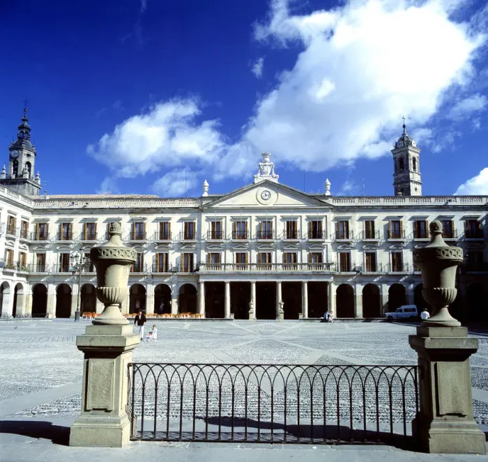 Framed Print : New Square and City Hall of Vitoria, portico area designed by Justo de Olaguibel Framed Print : New Square and City Hall of Vitoria, portico area designed by Justo de Olaguibel