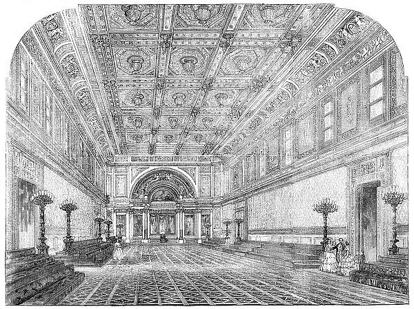 The New State Ball-Room at Buckingham Palace, 1856. Creator: Unknown